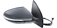 2014 Volkswagen Golf - Passenger Side Mirror, 4-Door, Power Adjust, Heated, Paintable, Manual Folding, In-housing Signal Light, No Blind Spot Feature, No Memory, No Puddle Light, No Auto-Dimming, Hatchback