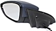 Driver Side Mirror, Power Adjust, Manual Folding, Heated, Paintable, In-housing Signal Light, With memory, With Puddle Light, No Auto-Dimming, No Blind Spot Feature