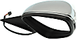 Passenger Side Mirror, Power Adjust, Manual Folding, Heated, Chrome, In-housing Signal Light, No Memory, No Puddle Light, No Auto-Dimming, No Blind Spot Feature