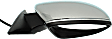 Passenger Side Mirror, Power Adjust, Manual Folding, Heated, Chrome, In-housing Signal Light, No Memory, No Puddle Light, No Auto-Dimming, No Blind Spot Feature