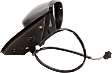 Passenger Side Mirror, Power Adjust, Manual Folding, Heated, Paintable, In-housing Signal Light, No Memory, No Puddle Light, No Auto-Dimming, No Blind Spot Feature