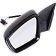 Driver Side Mirror, Power Adjust, Manual Folding, Heated, Textured Black, In-housing Signal Light, With memory, With Puddle Light, No Auto-Dimming, No Blind Spot Feature