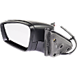 Driver Side Mirror, Power Adjust, Manual Folding, Heated, Textured Black, In-housing Signal Light, With memory, With Puddle Light, No Auto-Dimming, No Blind Spot Feature