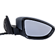 Passenger Side Mirror, Power Adjust, Manual Folding, Heated, Paintable, In-housing Signal Light, With memory, No Puddle Light, No Auto-Dimming, No Blind Spot Feature, Sedan