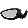 Driver Side Mirror, Power Adjust, Manual Folding, Heated, Paintable, In-housing Signal Light, With memory, No Puddle Light and Auto-Dimming, With BSD in Glass, With Side Object Sensor
