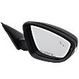Passenger Side Mirror, Power Adjust, Manual Folding, Heated, Paintable, In-housing Signal Light, With memory, No Puddle Light and Auto-Dimming, With BSD in Glass, With Side Object Sensor