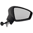 Passenger Side Mirror, Power Adjust, Heated, Power Folding, Paintable, In-housing Signal Light, With Memory, With Puddle Light, No Auto-Dim, With Blind Spot Light in Housing