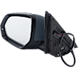 2021-2023 Volkswagen Atlas - Driver Side Mirror, Power Adjust, Non-Heated, Manual Folding, Paintable, In-housing Signal Light, No Memory, No Puddle Light, No Auto-Dimming, No Blind Spot Feature