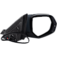 Passenger Side Mirror, Power Adjust, Non-Heated, Manual Folding, Paintable, In-housing Signal Light, No Memory, No Puddle Light, No Auto-Dim, No Blind Spot Feature