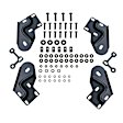 21-1335 Platinum series oval Nerf Bars Powdercoated Black, Cab Length - Set of 2