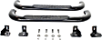 21-1405 Platinum series oval Nerf Bars Powdercoated Black, Cab Length - Set of 2