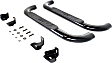 21-1405 Platinum series oval Nerf Bars Powdercoated Black, Cab Length - Set of 2