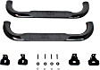 21-1405 Platinum series oval Nerf Bars Powdercoated Black, Cab Length - Set of 2