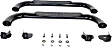 21-1405 Platinum series oval Nerf Bars Powdercoated Black, Cab Length - Set of 2