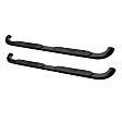 21-1685 Platinum series oval Nerf Bars Powdercoated Black, Cab Length - Set of 2