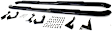 21-3255 Platinum series oval Nerf Bars Powdercoated Black, Cab Length - Set of 2