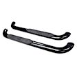 21-3925 Platinum Series Nerf Bars Powdercoated Black, Cab Length - Set of 2