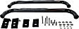 23-0505 E-Series Nerf Bars Powdercoated Black, Cab Length - Set of 2