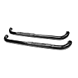 23-1105 E-Series Nerf Bars Powdercoated Black, Cab Length - Set of 2
