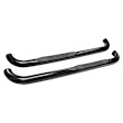 23-1405 E-Series Nerf Bars Powdercoated Black, Cab Length - Set of 2