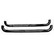 23-1405 E-Series Nerf Bars Powdercoated Black, Cab Length - Set of 2