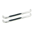 23-2110 E-Series, Polished Stainless Steel 3in. Round Nerf Bars