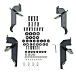 23-3315 E-Series Nerf Bars Powdercoated Black, Cab Length - Set of 2, Fits 2-Door Models Only