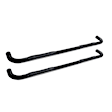 23-4125 E-Series Nerf Bars Powdercoated Black, Cab Length - Set of 2