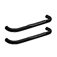 25-0625 Signature Series Nerf Bars Powdercoated Black, Cab Length - Set of 2