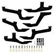 2020 Ram ProMaster 1500 - Running Board Mounting Kit - Black, Steel, Direct Fit, Kit