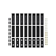 27-74725 Running Boards, Powdercoated Textured Black, Steel, Mounting Kit Required, Crew Cab Pickup/Extended Cab Pickup/Extended Crew Cab Pickup/Sport Utility, 75 In., Grate Steps Series