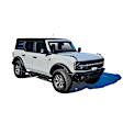 27-74725 Running Boards, Powdercoated Textured Black, Steel, Mounting Kit Required, Crew Cab Pickup/Extended Cab Pickup/Extended Crew Cab Pickup/Sport Utility, 75 In., Grate Steps Series