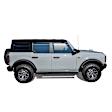 27-74725 Running Boards, Powdercoated Textured Black, Steel, Mounting Kit Required, Crew Cab Pickup/Extended Cab Pickup/Extended Crew Cab Pickup/Sport Utility, 75 In., Grate Steps Series
