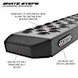 27-74725 Running Boards, Powdercoated Textured Black, Steel, Mounting Kit Required, Crew Cab Pickup/Extended Cab Pickup/Extended Crew Cab Pickup/Sport Utility, 75 In., Grate Steps Series