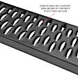 27-74725 Running Boards, Powdercoated Textured Black, Steel, Mounting Kit Required, Crew Cab Pickup/Extended Cab Pickup/Extended Crew Cab Pickup/Sport Utility, 75 In., Grate Steps Series