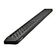 27-80015 Running Boards, Powdercoated Textured Black, Steel, 6.25 in. Step Surface Width, Bolt-On Installation, Includes Mounting Bracket, Grate Steps Series