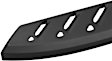 28-81015 Running Boards, Powdercoated Textured Black, Steel, 79 in. Length, Includes Molded Bracket Covers, Mounting Hardware Included, Crew Cab Pickup, Thrasher Series