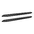 28-81165 Running Boards, Powdercoated Textured Black, Steel, 85 in. Length, Includes Molded Bracket Covers, Mounting Hardware Included, Crew Cab Pickup/Extended Cab Pickup/Standard Cab Pickup, Thrasher Series