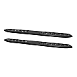 28-81165 Running Boards, Powdercoated Textured Black, Steel, 85 in. Length, Includes Molded Bracket Covers, Mounting Hardware Included, Crew Cab Pickup/Extended Cab Pickup/Standard Cab Pickup, Thrasher Series