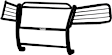 40-1205 Sportsman Series, Powdercoated Black Steel Grille Guard