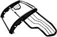 40-2505 Sportsman Series, Powdercoated Black Steel Grille Guard