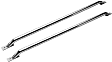 50-2040 Bed Rails - Polished, Stainless Steel, Direct Fit, Set of 2