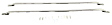 50-2070 Bed Rails - Polished, Stainless Steel, Direct Fit, Set of 2