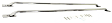 50-2070 Bed Rails - Polished, Stainless Steel, Direct Fit, Set of 2
