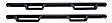 56-14085 HDX Drop Step Series Nerf Bars Powdercoated Textured Black, Cab Length - Set of 2