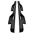 56-14215 HDX Drop Step Series Nerf Bars Powdercoated Textured Black, Cab Length - Set of 2