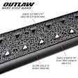 58-54165 Outlaw Series Nerf Bars Powdercoated Textured Black, Cab Length - Set of 2