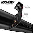 58-54165 Outlaw Series Nerf Bars Powdercoated Textured Black, Cab Length - Set of 2