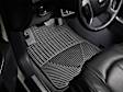 W375 Front Row All-weather Series Flat Floor Mat, Black Made of Rubberized Thermoplastic Elastomer