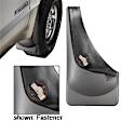 110006 Front, Driver and Passenger Side Mud Flaps, Black, Plastic, DigitalFit Series
